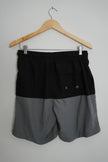 Black and Grey Men's Swim Shorts with Pockets Size Medium -George