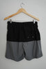 Black and Grey Men's Swim Shorts with Pockets Size Medium -George