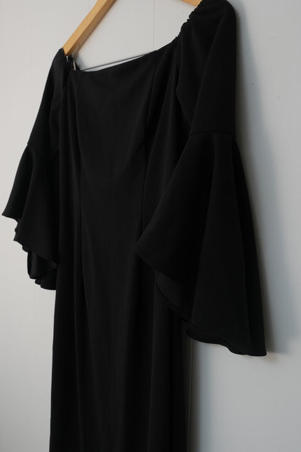 Vince Cameo Black Midi Cocktail Dress Size 6