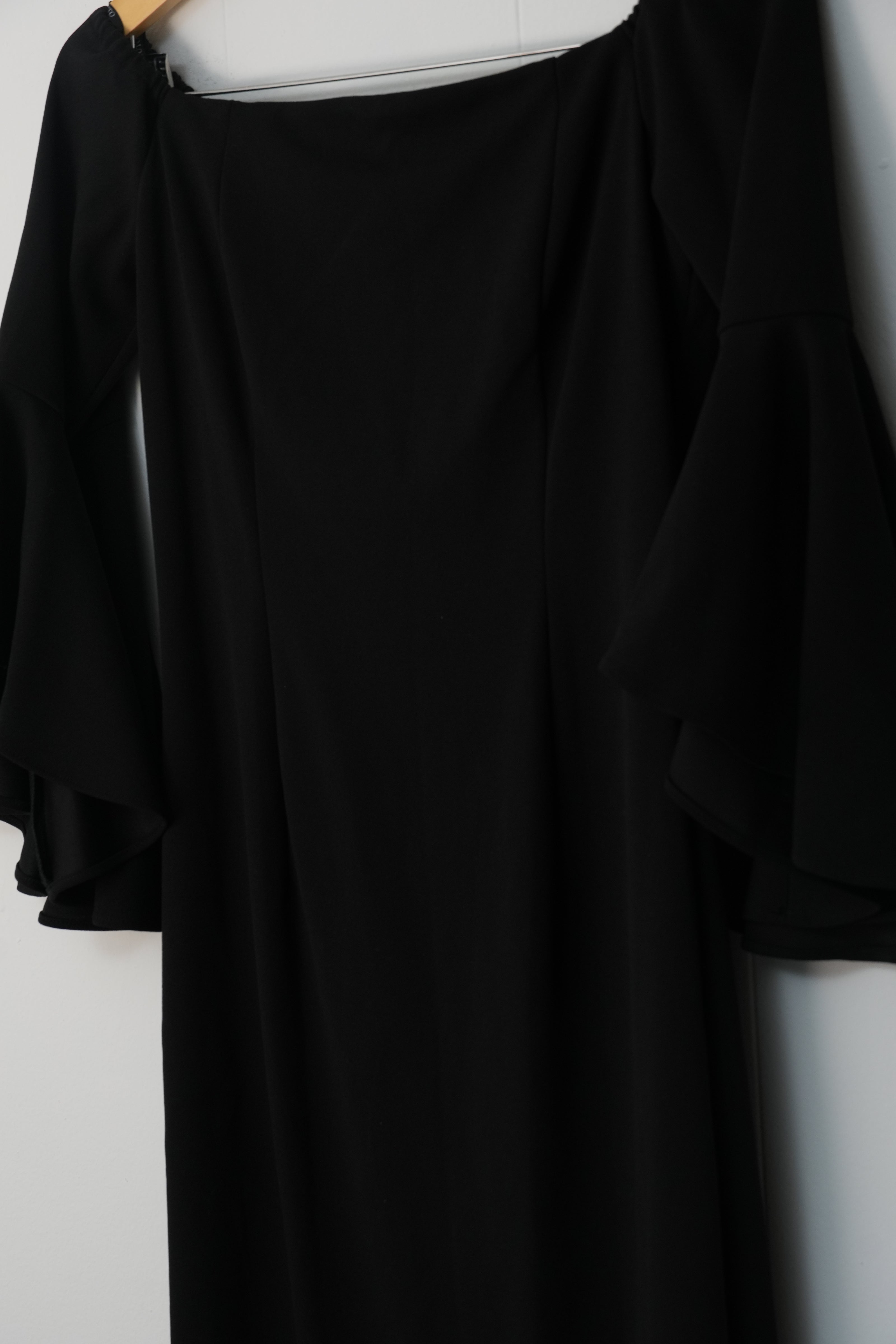Vince Camuto Black Midi Cocktail Dress Size 6