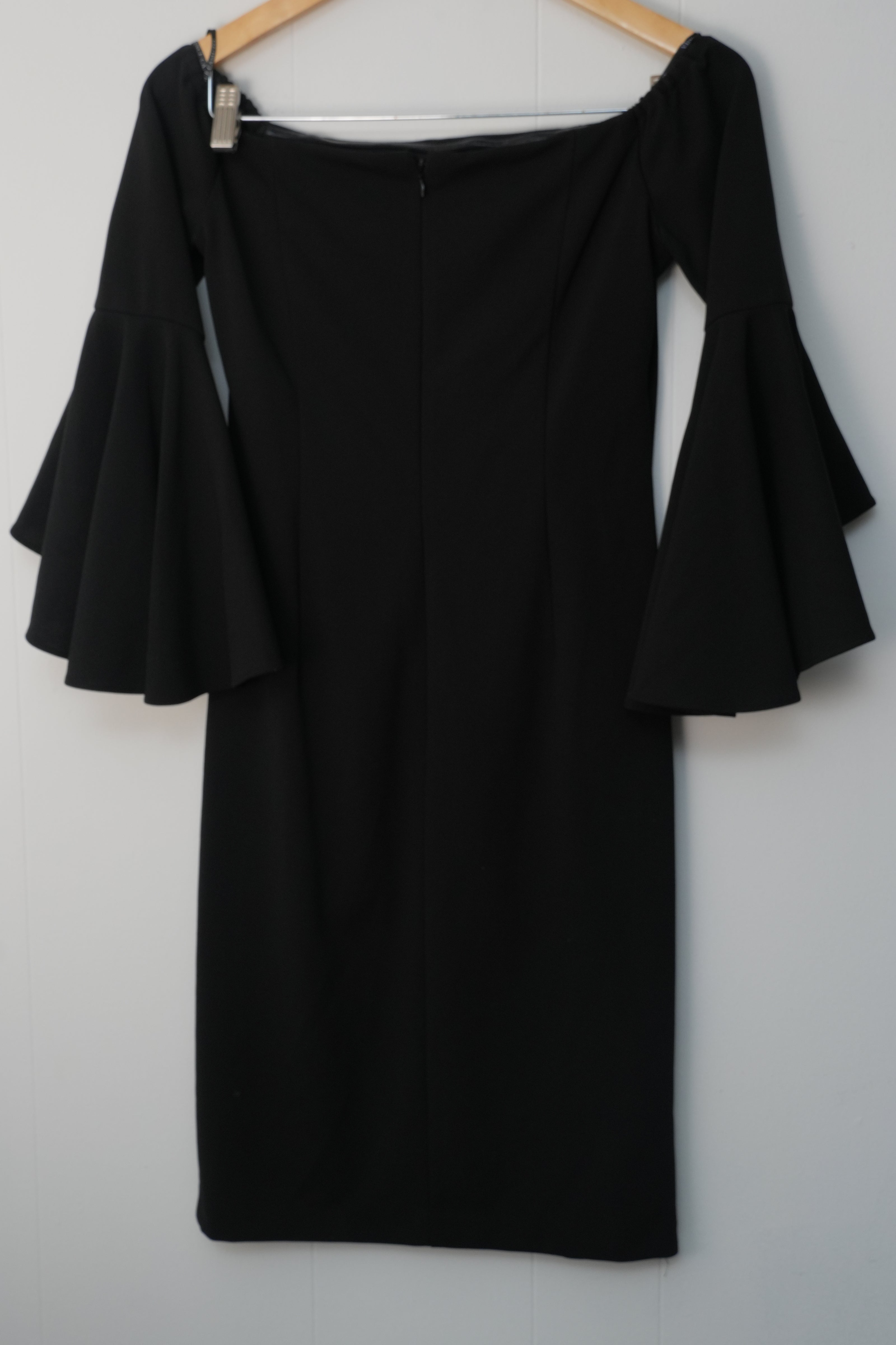 Vince Camuto Black Midi Cocktail Dress Size 6
