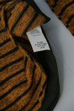 Cardigan Women Large Green Plaid Striped Mixed Media Colorblock Button Up