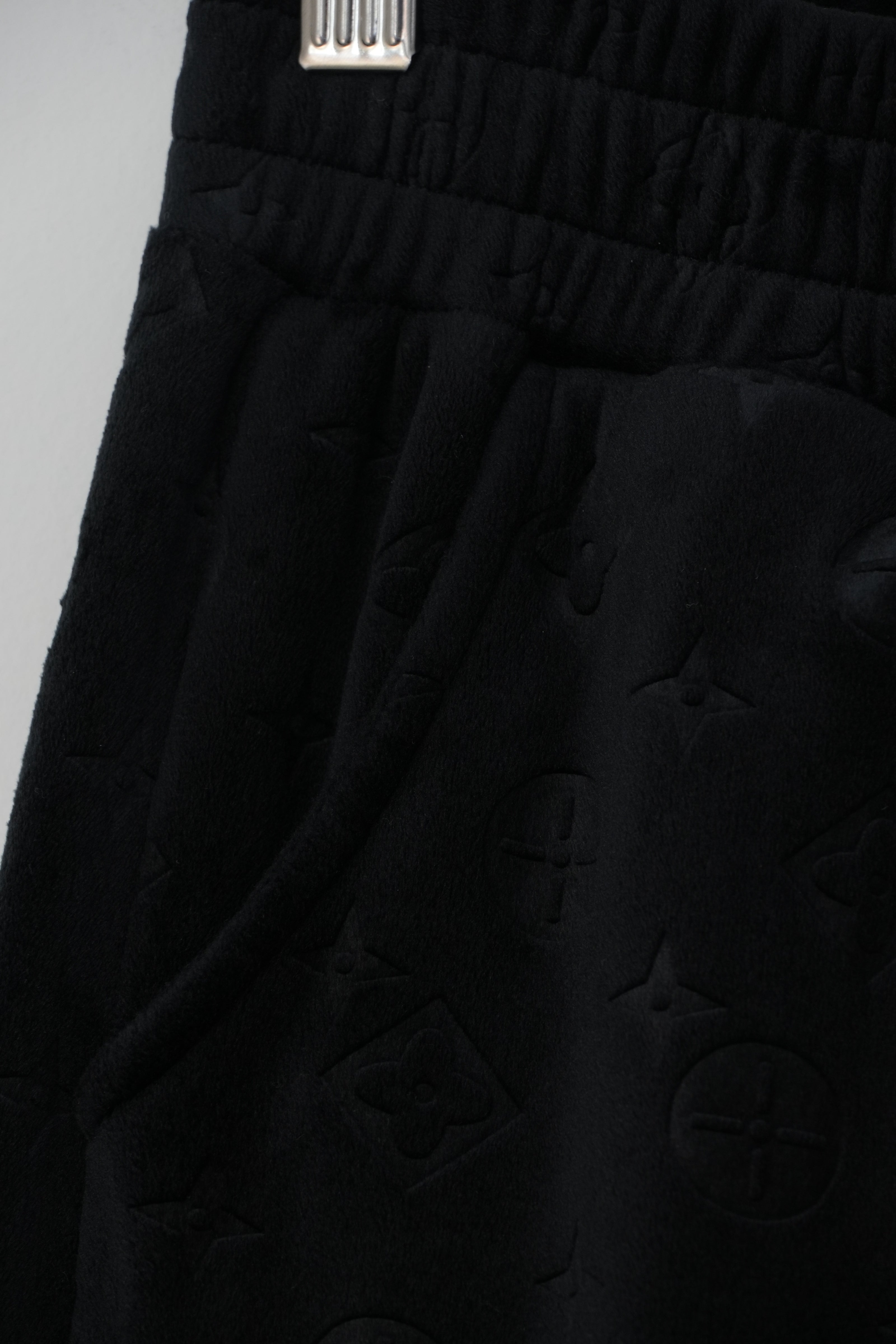 Sweatpants Womens Small/ Medium Black Velour Wide Leg Lounge Pants Casual
