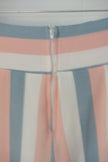 Charming Charlie Dress Pants Womens Medium Multicolor Wide Leg Striped Lined