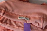 Cato Crochet Lace Midi Skirt Women Size 14 Coral Peach Fringe Hem Boho