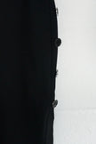 New York & Company Pencil Skirt Womens Extra Small Black Button Side High Waist