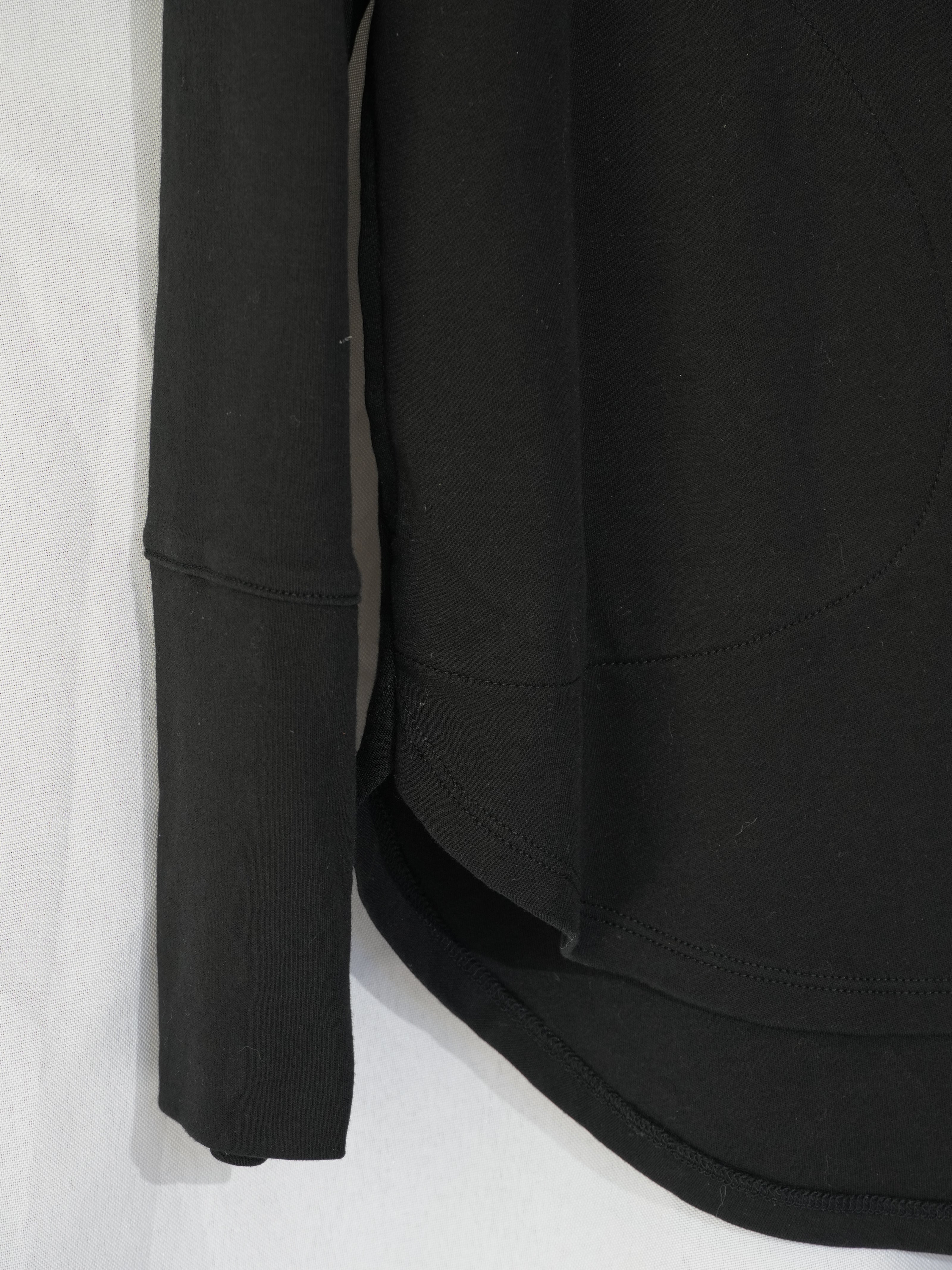 Isaac Mizrahi Live! Cardigan Women Medium Black V-Neck Button Front Pockets
