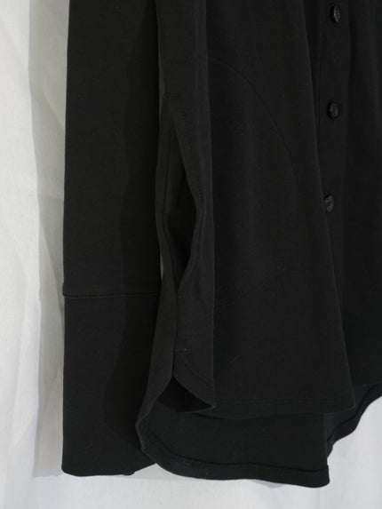 Isaac Mizrahi Live! Cardigan Women Medium Black V-Neck Button Front Pockets
