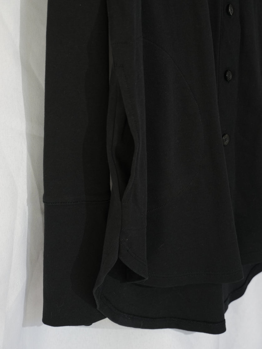 Isaac Mizrahi Live! Cardigan Women Medium Black V-Neck Button Front Pockets