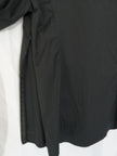 Express V-Neck Blouse Womens Medium Black Puff Sleeve Side Zip Top