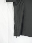 Express V-Neck Blouse Womens Medium Black Puff Sleeve Side Zip Top