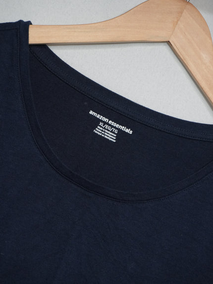 Amazon Essentials T-Shirt Women Extra Large Navy Blue Short Sleeve Crewneck Tee
