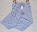 Free Assembly Striped Wide Leg Pants Women Extra Large Blue White Drawstring