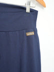 Matilda Jane Wide Leg Pants Women Large Navy Blue Tiered Ruffle Knit Trousers