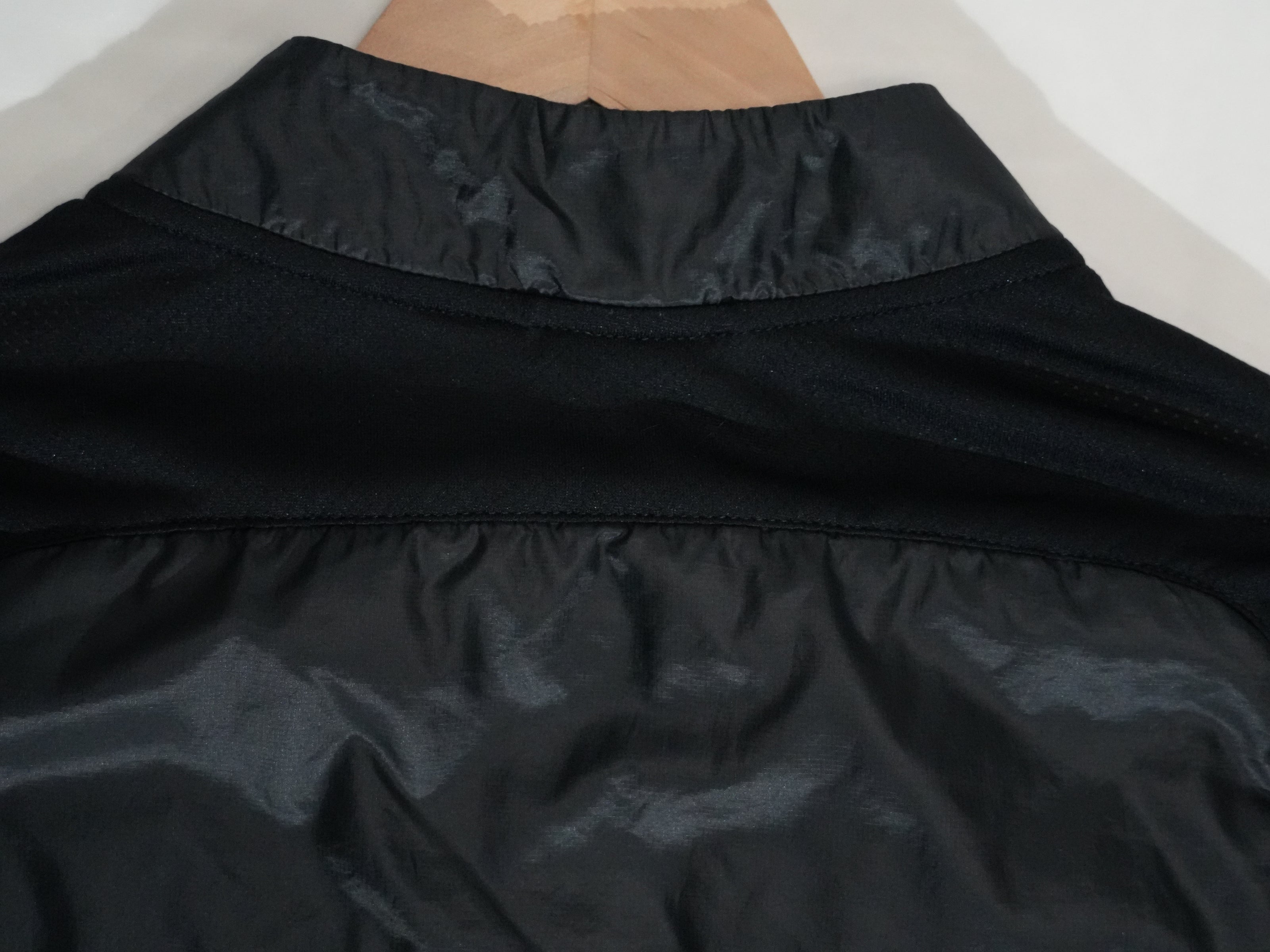 Nike Running Vest Women Large Black Quilted Full Zip Reflective Activewear