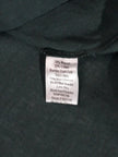 Green Linen Short Sleeve Button Down Shirt Women Large