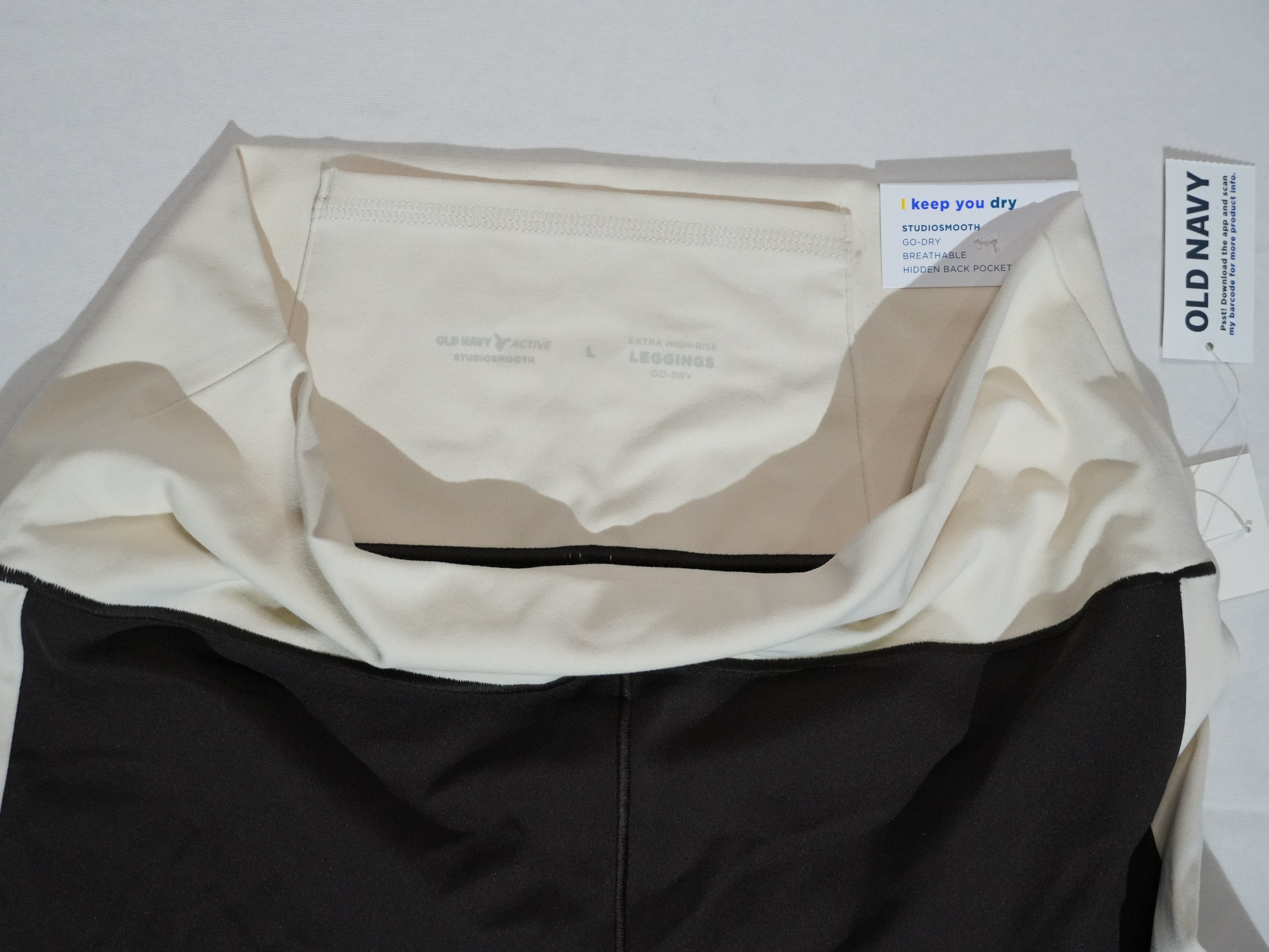 Old Navy Leggings Womens Large Brown Cream Colorblock Studiosmooth Active Ankle