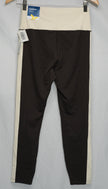 Old Navy Leggings Womens Large Brown Cream Colorblock Studiosmooth Active Ankle