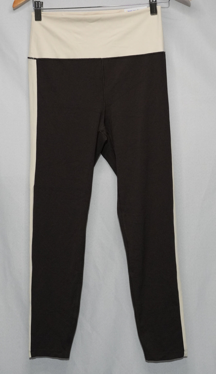 Old Navy Leggings Womens Large Brown Cream Colorblock Studiosmooth Active Ankle