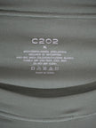 C202 Long Sleeve Top Women Extra Large Sage Green Crewneck Activewear Stretch