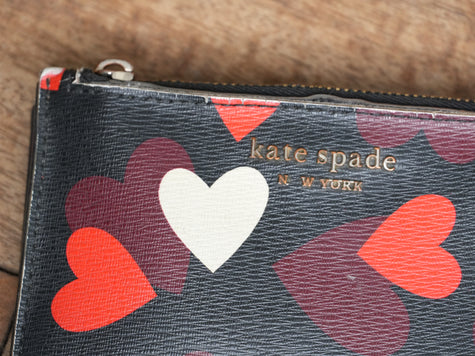 Kate Spade New York Spencer Celebration Hearts Small Slim Bifold Wallet