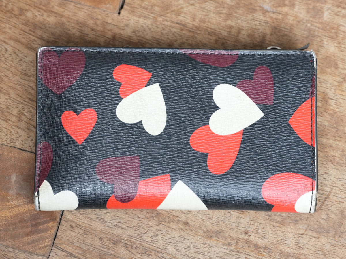 Kate Spade New York Spencer Celebration Hearts Small Slim Bifold Wallet