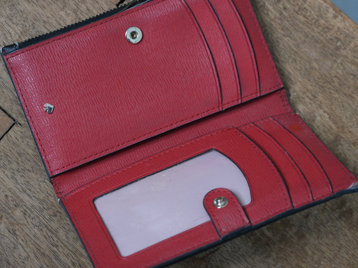 Kate Spade New York Spencer Celebration Hearts Small Slim Bifold Wallet
