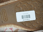 Coach Espadrille Flats Size 10 Pink Signature Monogram Bow Shoes Vintage Y2K