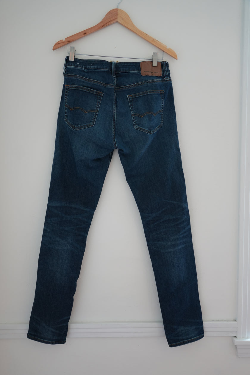 Men’s American Eagle Dark Wash Skinny Jeans Size 30/32