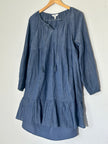 Time and Tru Denim Long Sleeve Midi Dress Size Small