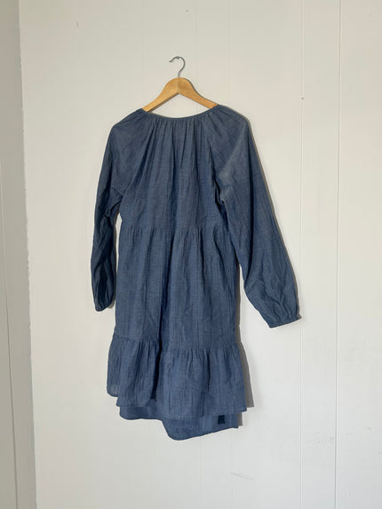 Time and Tru Denim Long Sleeve Midi Dress Size Small
