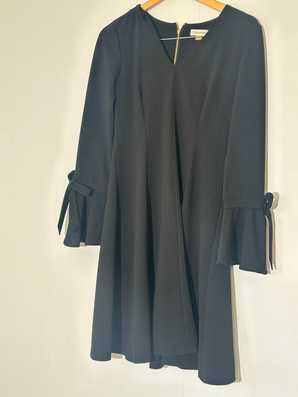 Calvin Klein Long Sleeve Black Dress Size 4