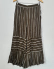 Cato Green Ruffled Wide leg Culotte Pants Size Small