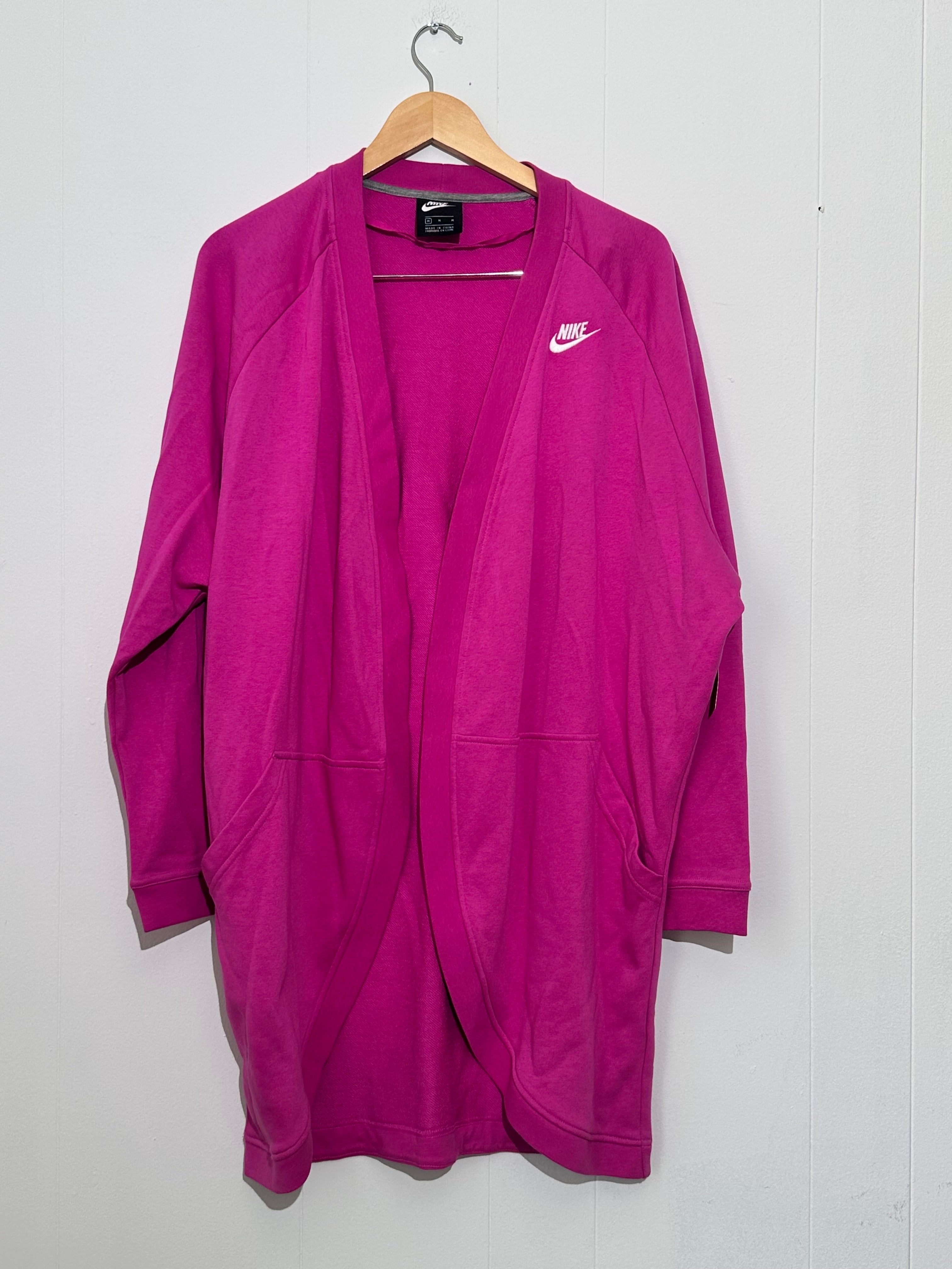 Nike Pink Long Sleeve Cardigan medium
