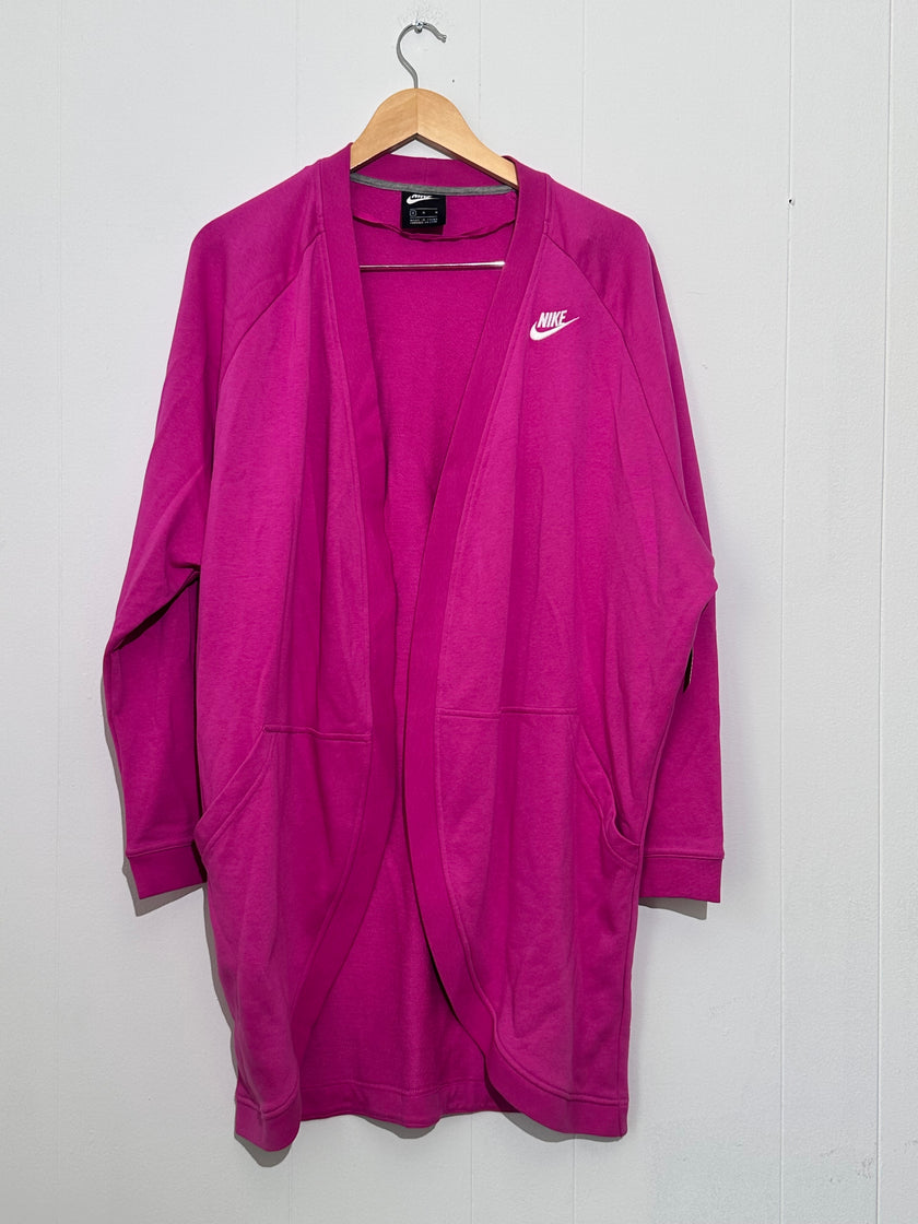 Nike Pink Long Sleeve Cardigan medium