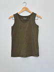 Denim & Co Green tank top xxs