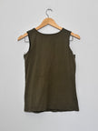 Denim & Co Green tank top xxs