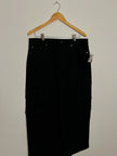 Scoop Black Cargo Denim Maxi Skirt Size 14