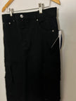 Scoop Black Cargo Denim Maxi Skirt Size 14
