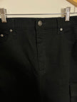 Scoop Black Cargo Denim Maxi Skirt Size 14