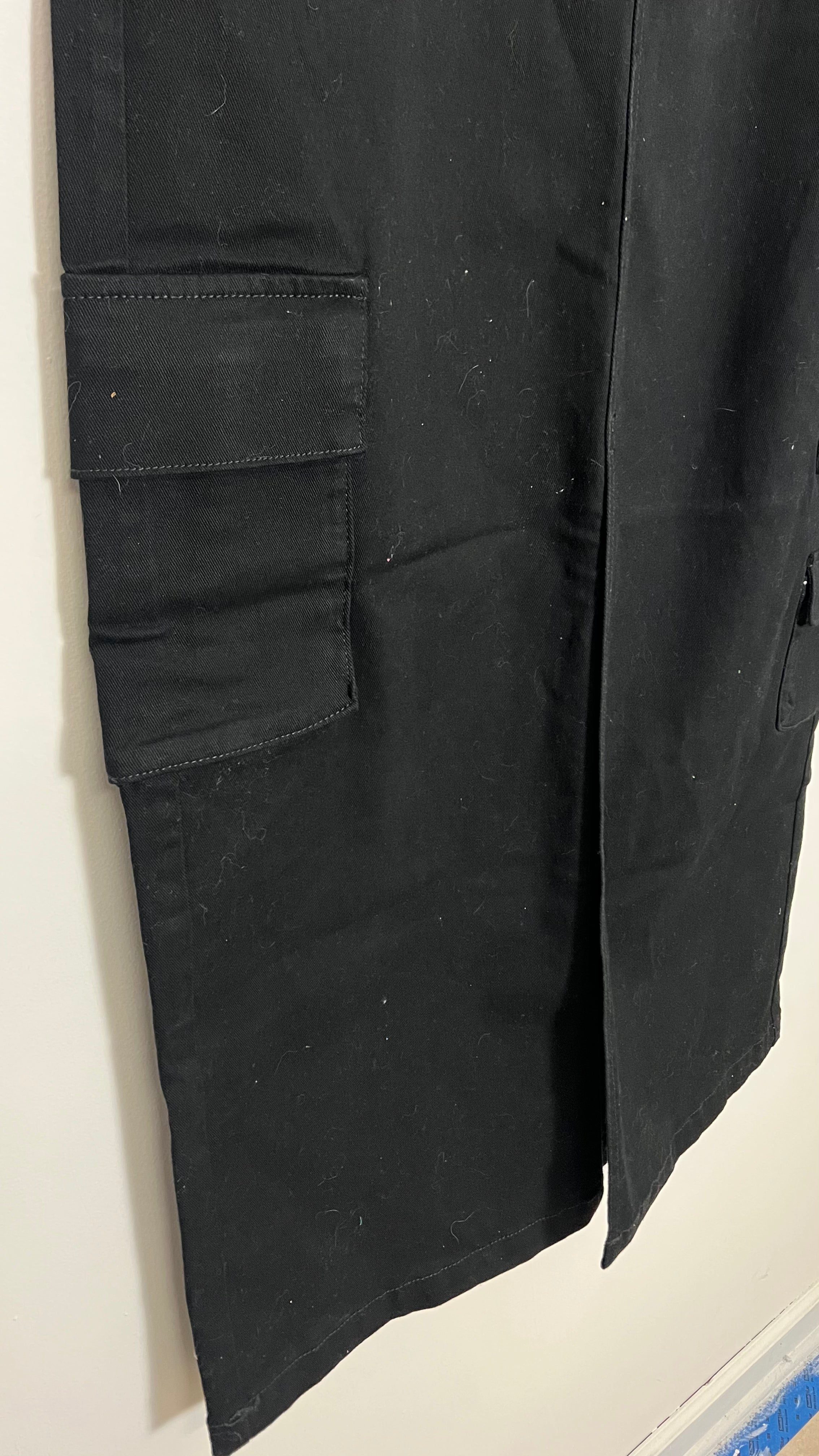 Scoop Black Cargo Denim Maxi Skirt Size 14