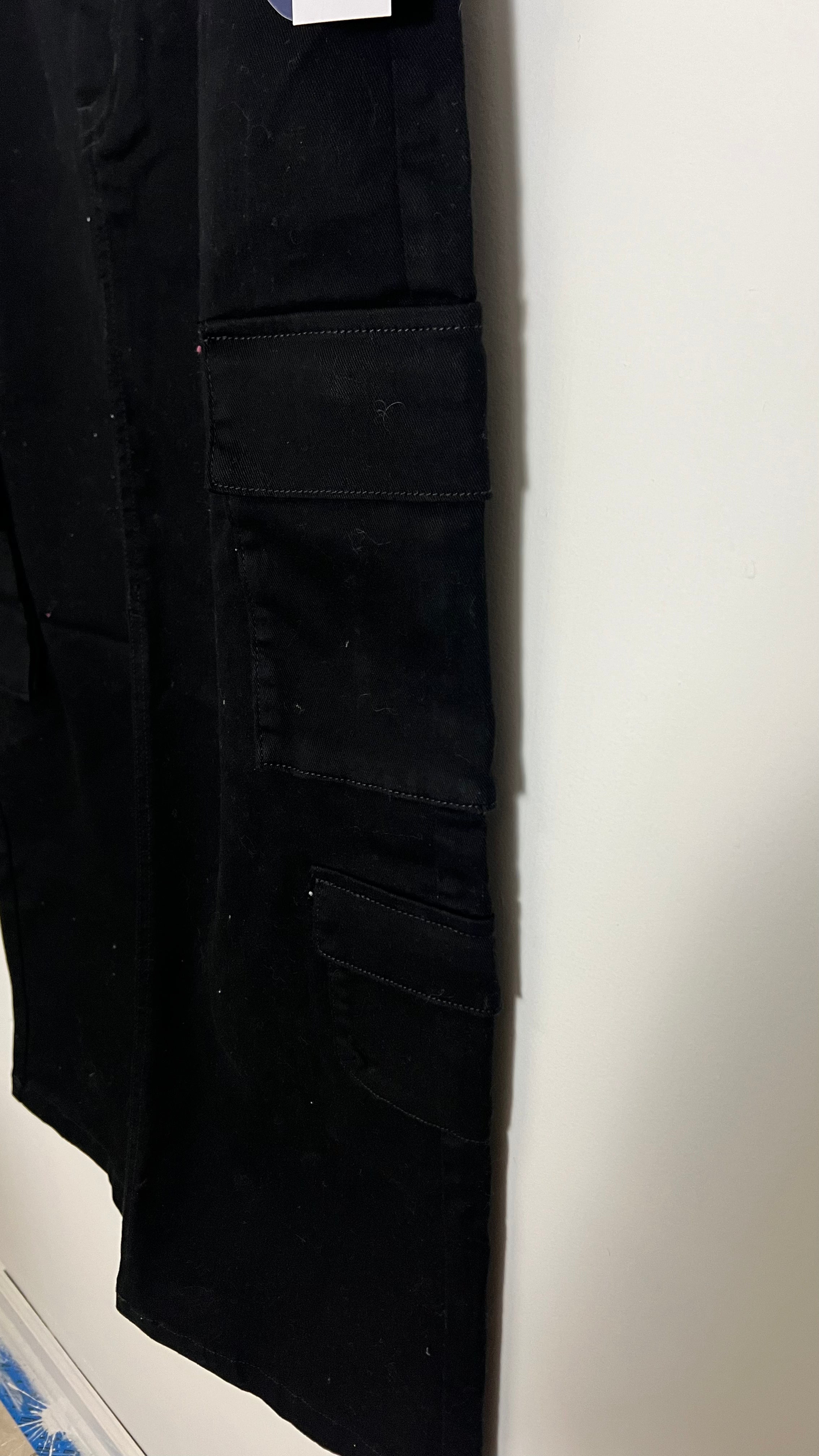 Scoop Black Cargo Denim Maxi Skirt Size 14