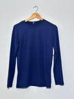 Blue Crewneck Long Sleeve Shirt small