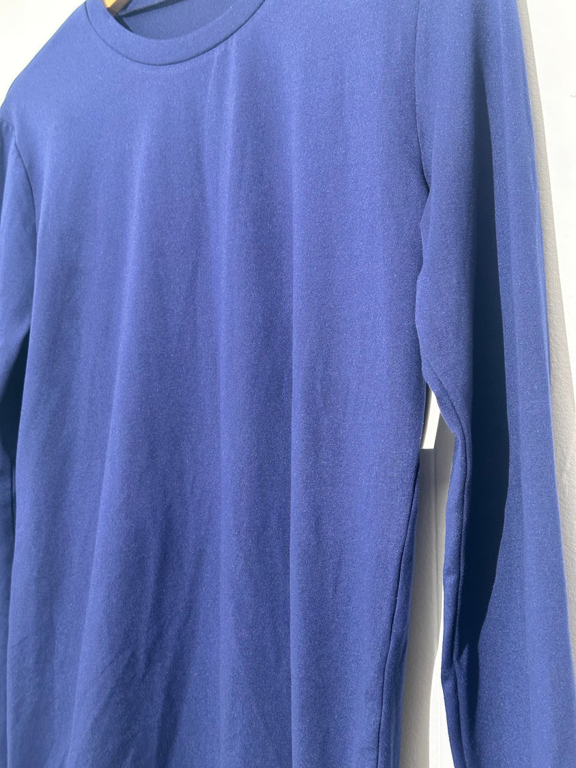 Blue Crewneck Long Sleeve Shirt small