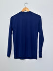 Blue Crewneck Long Sleeve Shirt small