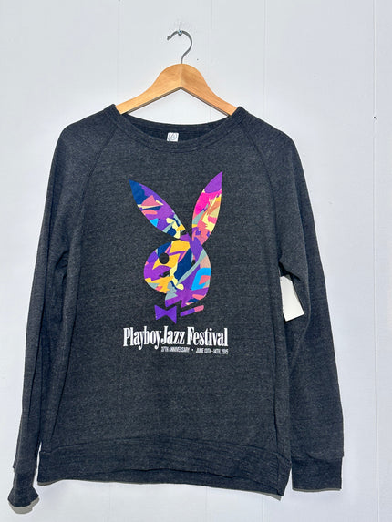 PlayBoy Jazz Festival Dark Gray Sweatshirt large