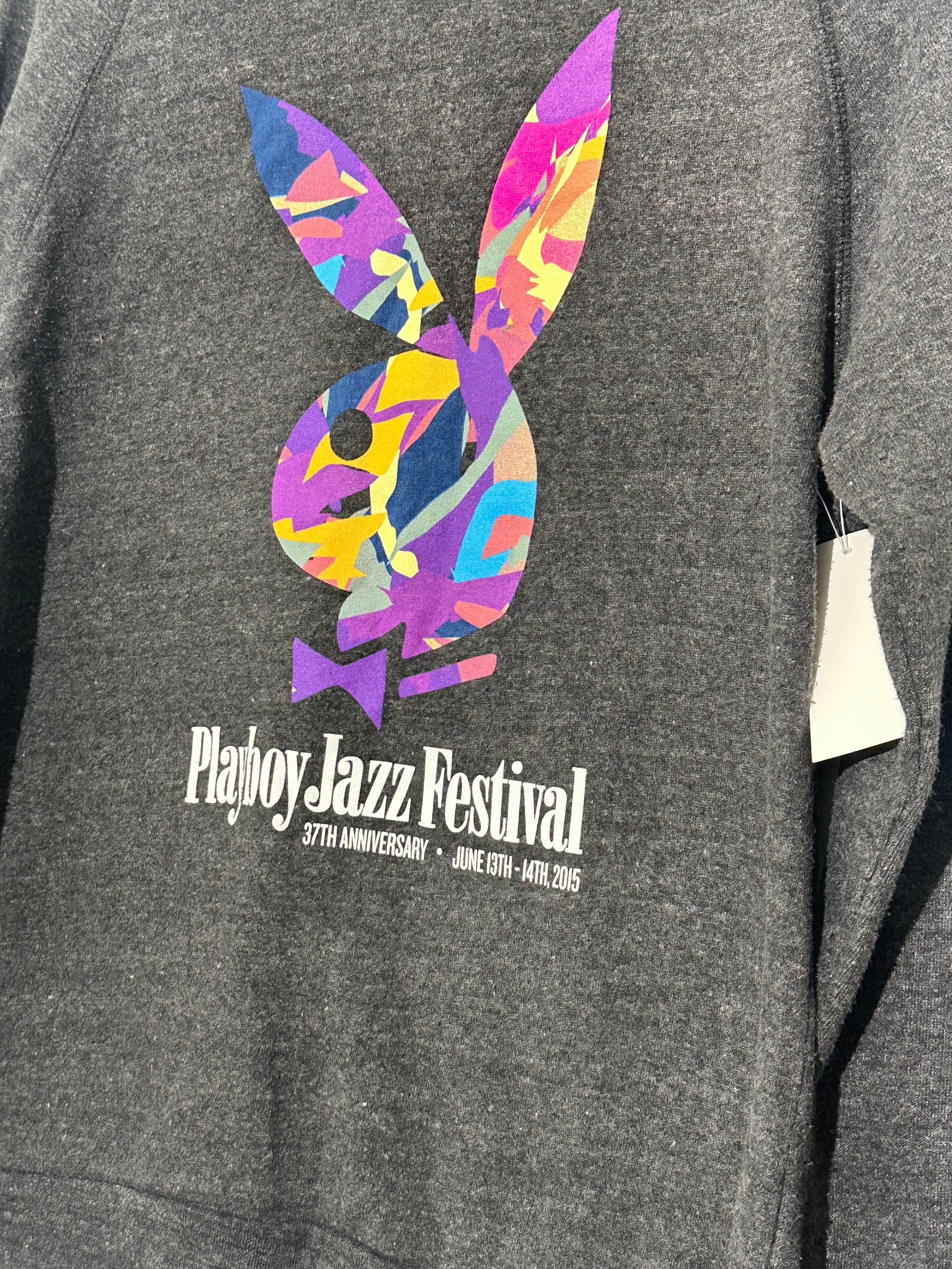 PlayBoy Jazz Festival Dark Gray Sweatshirt large