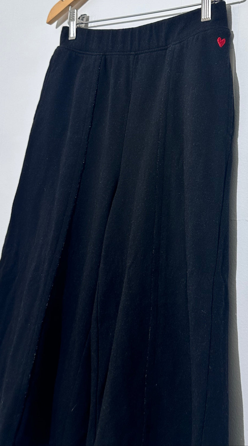 Black Bell Bottom/ palazzo style pants Peace Love World Size XXS