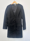 Leon Max Womens Black Tailored Peacoat size 10