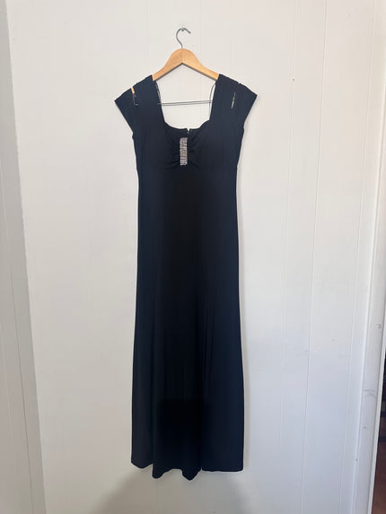 R&M Richards Black Long Elegant Formal Dress Size 6